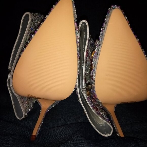 AZALEA WANG "ICONIC STANCE" RHINESTONE COVERED KNEE HIGH BOOT IN PINK(BRAND NEW - Picture 9 of 9